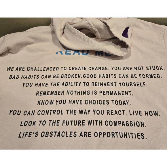 Boys Lie 2000 Read Me Beige Hoodie Sweatshirt Beige Mens One Size - Picture 7 of 14